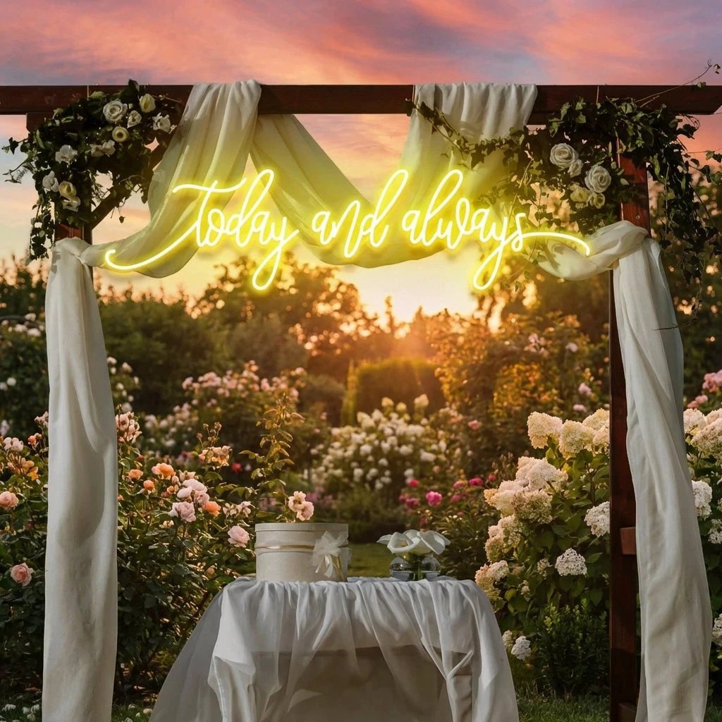 Today And Always Led Neon Sign Light