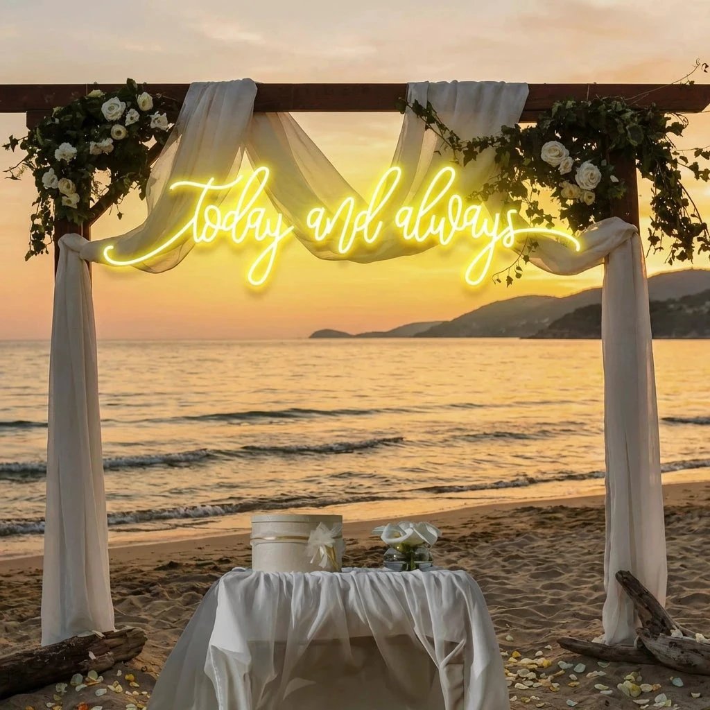 Today And Always Led Neon Sign Light