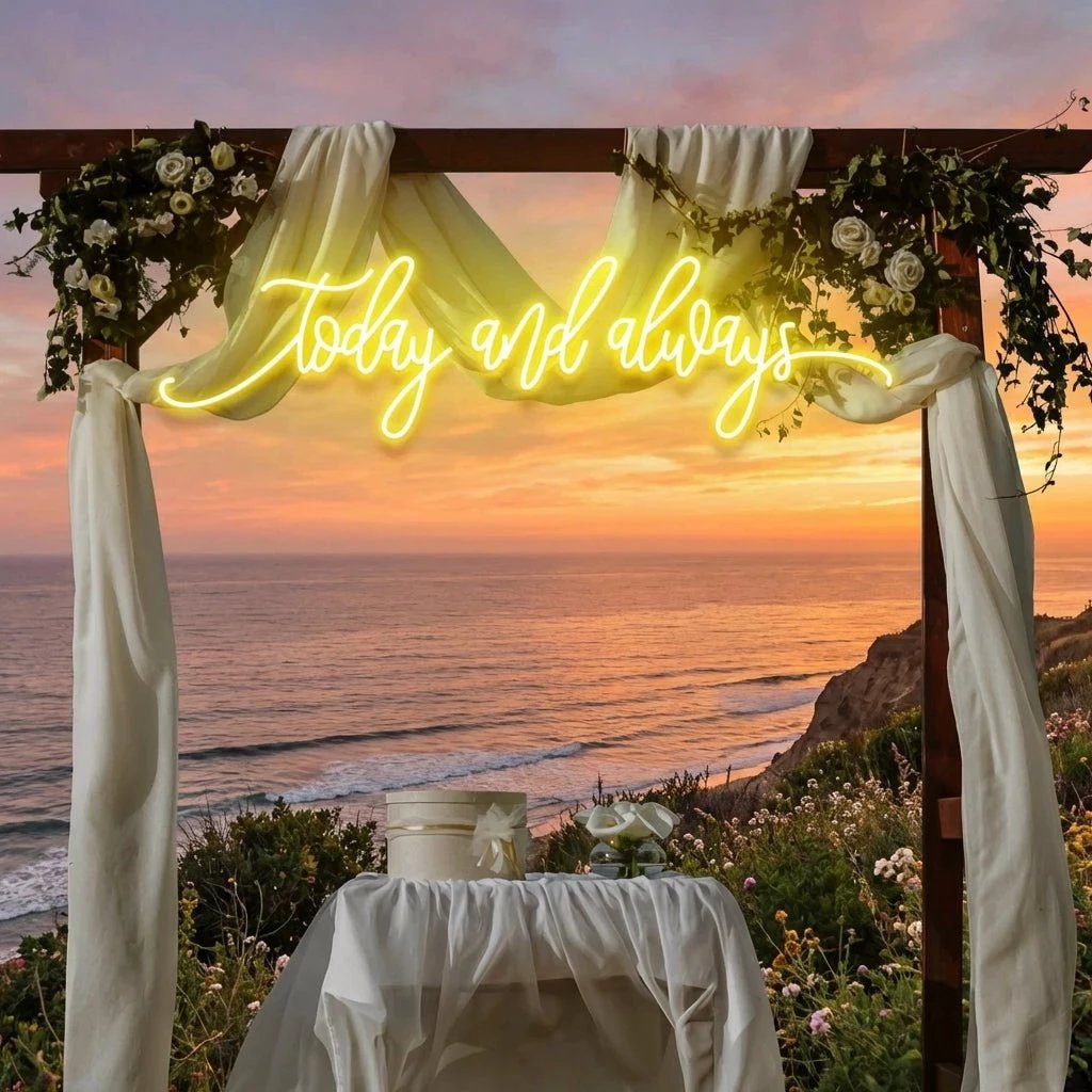 Today And Always Led Neon Sign Light