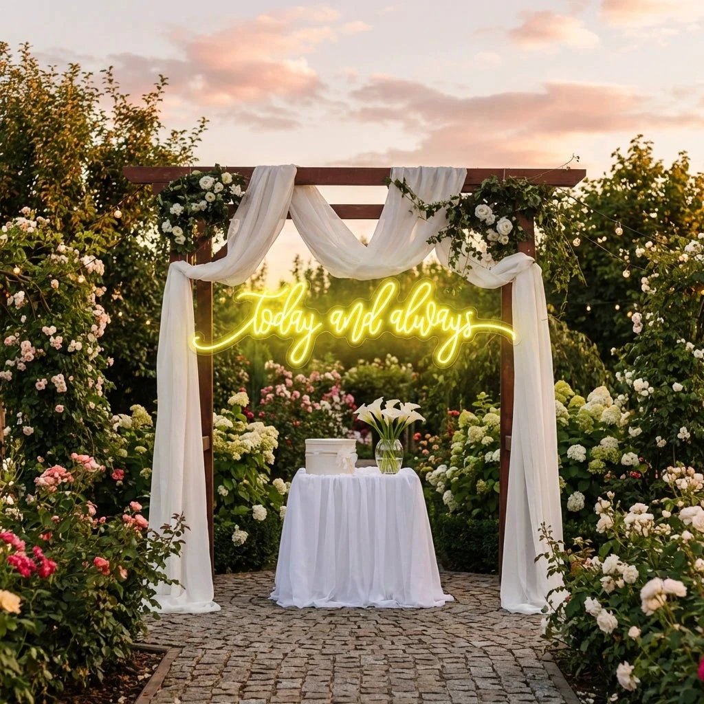 Today And Always Led Neon Sign Light