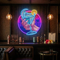 Tropical Mocktail LED Neon Sign Light Pop Art
