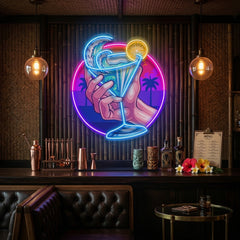 Tropical Mocktail LED Neon Sign Light Pop Art