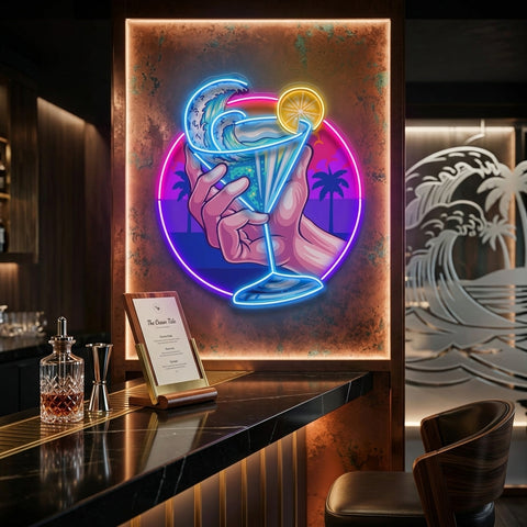 Tropical Mocktail LED Neon Sign Light Pop Art