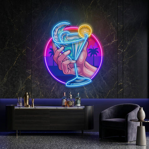 Tropical Mocktail LED Neon Sign Light Pop Art