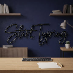Custom Neon: Start Typing