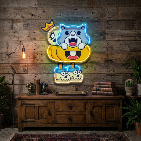 Tyrannosaurus Rex Head Fossil LED Neon Sign Light Pop Art