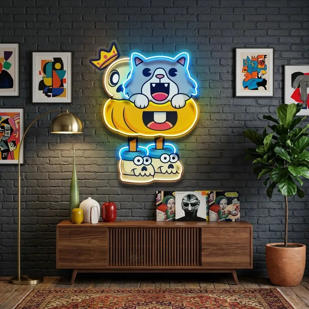 Tyrannosaurus Rex Head Fossil LED Neon Sign Light Pop Art