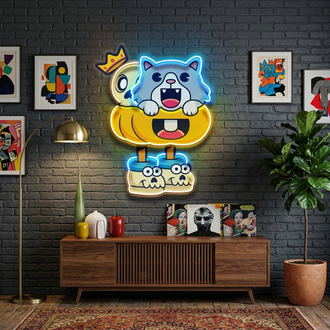 Tyrannosaurus Rex Head Fossil LED Neon Sign Light Pop Art