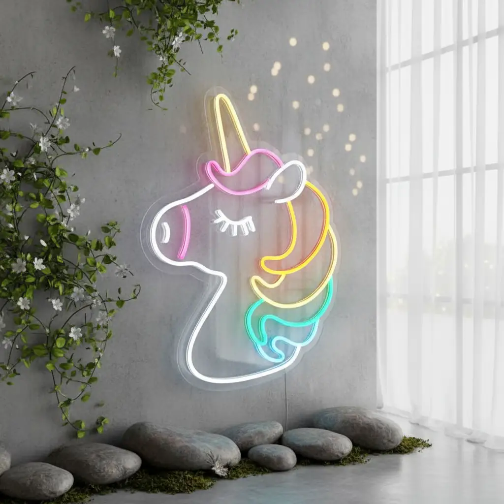 Unicorn Led Neon Sign Home Decor Kids Gift
