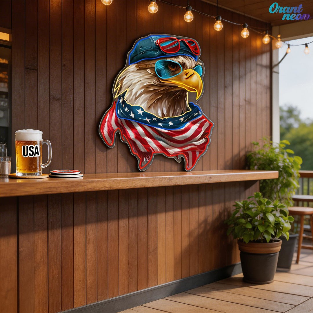 Veterans Day: Soaring with Pride Neon Sign Light Artwork