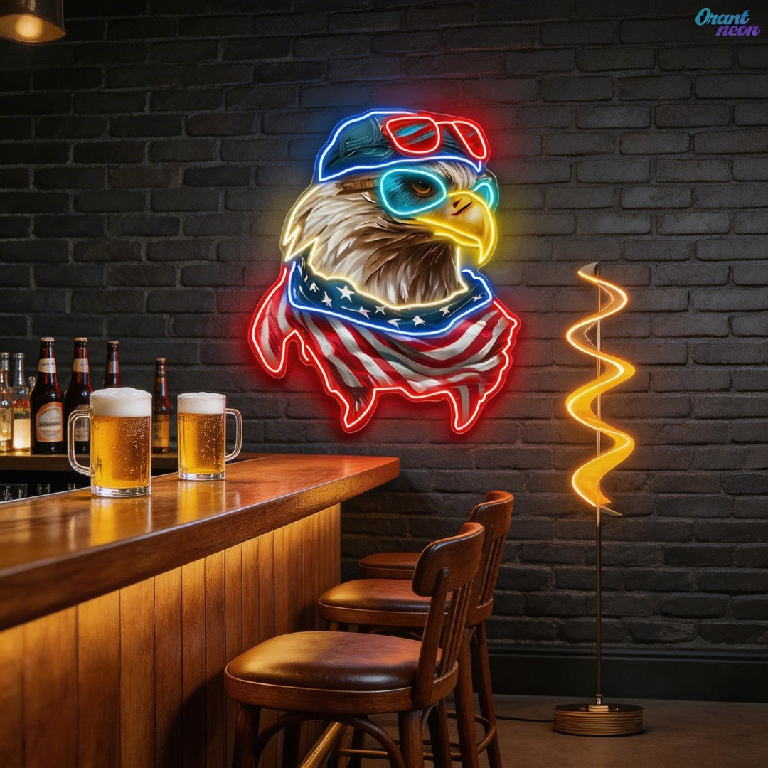 Veterans Day: Soaring with Pride Neon Sign Light Artwork