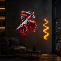 Skull of the Reaper Neon Sign Light Artwork