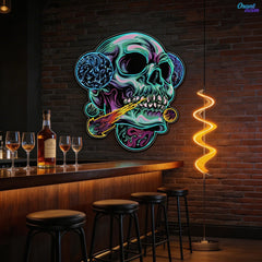 Galactic Skull Neon Sign Light Artwork