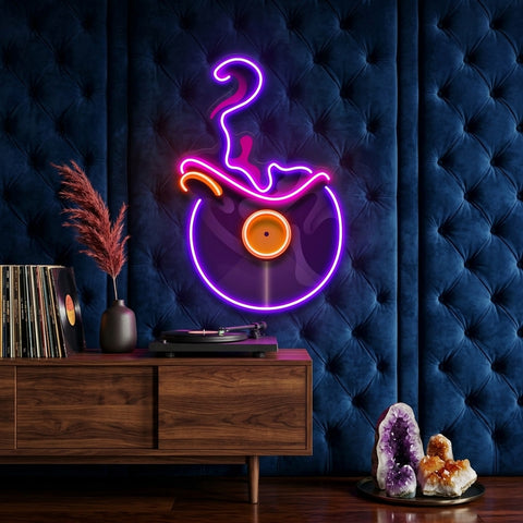 Vinyl Disc LED Neon Sign Light Pop Art