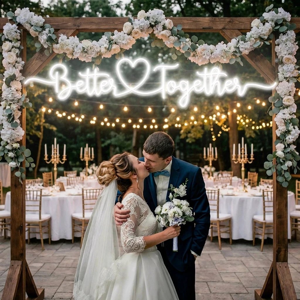 Better Together 3 Wedding Led Neon Sign Light