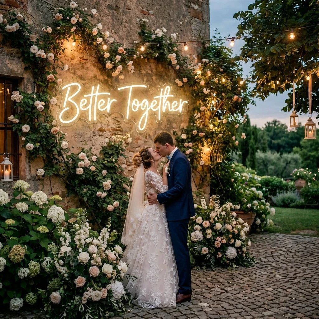Better Together 3 Wedding Led Neon Sign Light