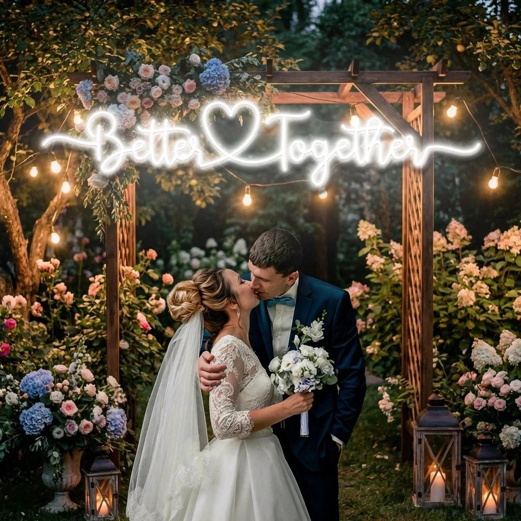 Better Together 3 Wedding Led Neon Sign Light