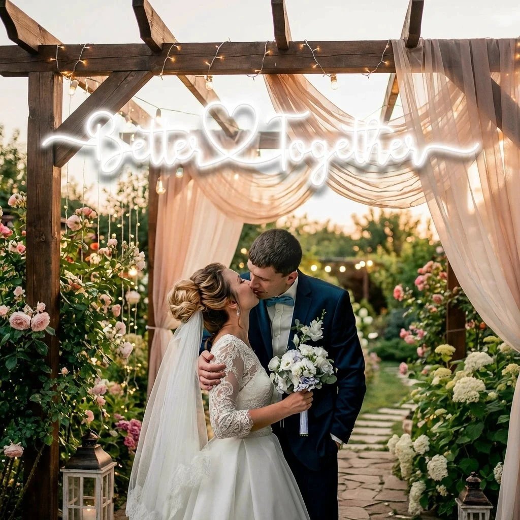 Better Together 3 Wedding Led Neon Sign Light