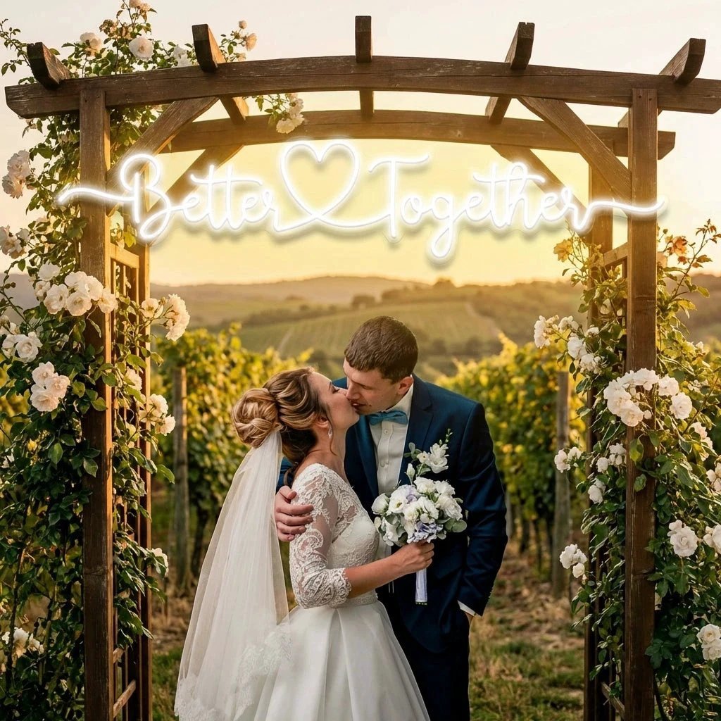 Better Together 3 Wedding Led Neon Sign Light