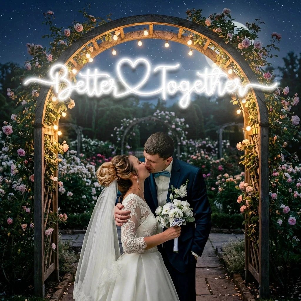 Better Together 3 Wedding Led Neon Sign Light