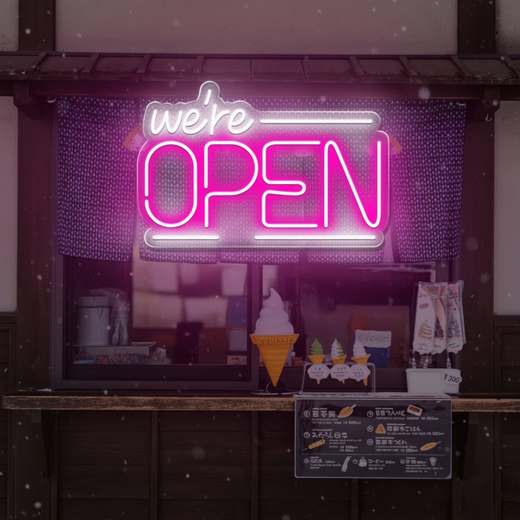 Open Neon Sign Business Shop Led Light Sign