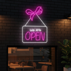 We Are Open Neon Sign Business Led Sign