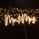 Mr&Mrs Neon Sign for Party Decor