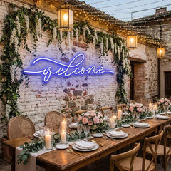 Welcome Led Neon Sign Light