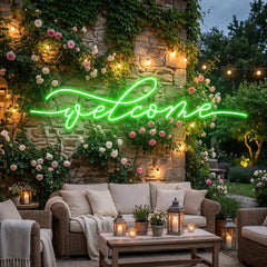 Welcome Led Neon Sign Light