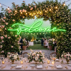 Welcome Led Neon Sign Light