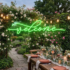 Welcome Led Neon Sign Light