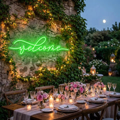 Welcome Led Neon Sign Light