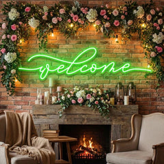 Welcome Led Neon Sign Light