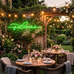 Welcome Led Neon Sign Light