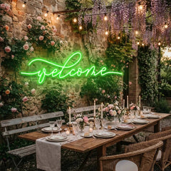 Welcome Led Neon Sign Light
