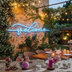 Welcome Led Neon Sign Light