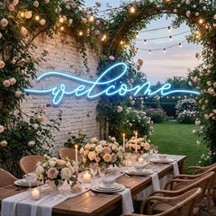 Welcome Led Neon Sign Light