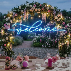 Welcome Led Neon Sign Light