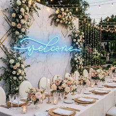Welcome Led Neon Sign Light