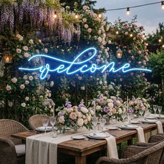 Welcome Led Neon Sign Light