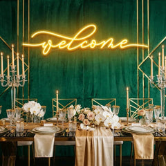 Welcome Led Neon Sign Light