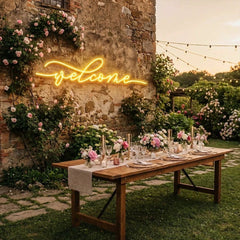 Welcome Led Neon Sign Light