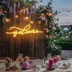 Welcome Led Neon Sign Light