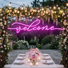 Welcome Led Neon Sign Light