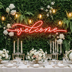 Welcome Led Neon Sign Light