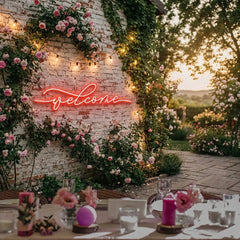 Welcome Led Neon Sign Light