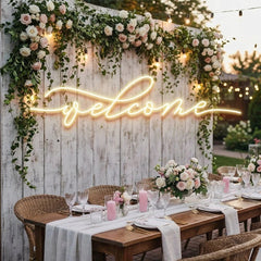 Welcome Led Neon Sign Light