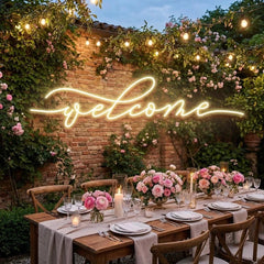 Welcome Led Neon Sign Light