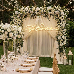 Welcome Led Neon Sign Light