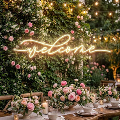 Welcome Led Neon Sign Light